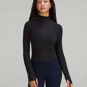 Lululemon Define Jacket Cropped & Groove High Rise Flare Pants Black Set 4 Small